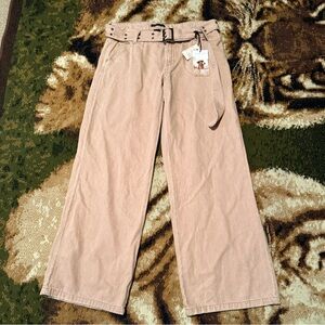 Sincerely Jules Light Tan Chinos with Belt